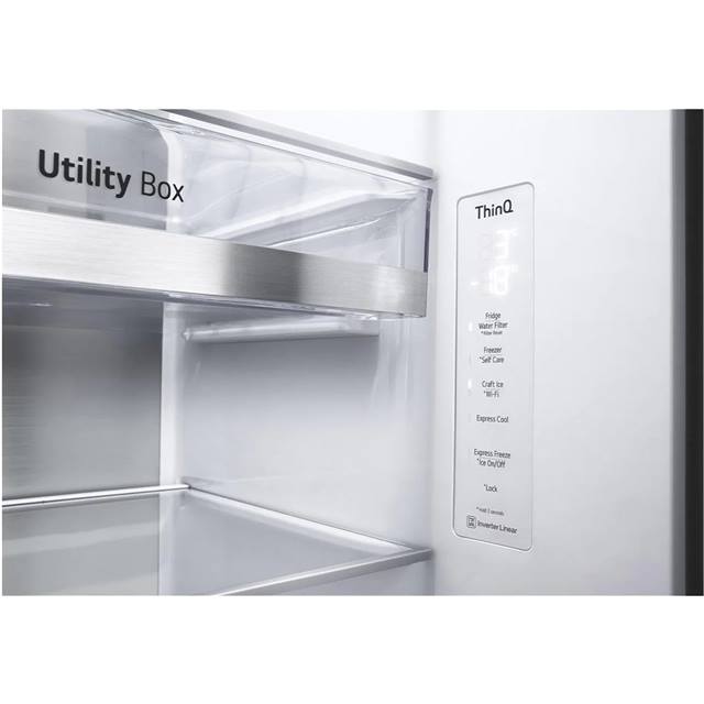 LG Foodcenter GSXV90BSDE Brushed Steel