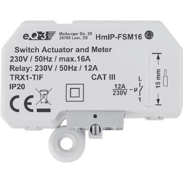 HomeMatic IP Schalt-Mess-Aktor 1-fach 16 A - für Unterputzmontage