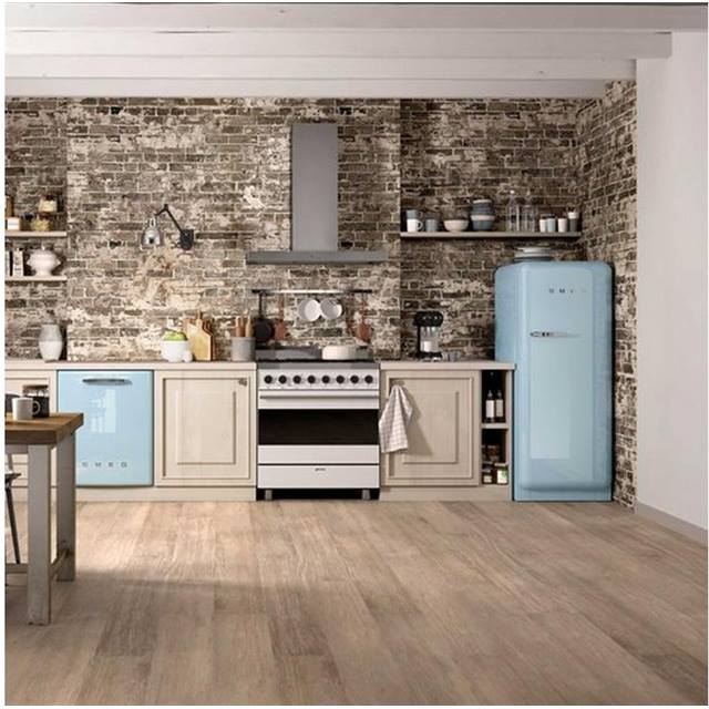 SMEG Réfrigérateur FAB28RPB5 Pastel blue