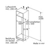 Bosch Réfrigérateur encastré KIL72AFE0 Droit (modifiable)