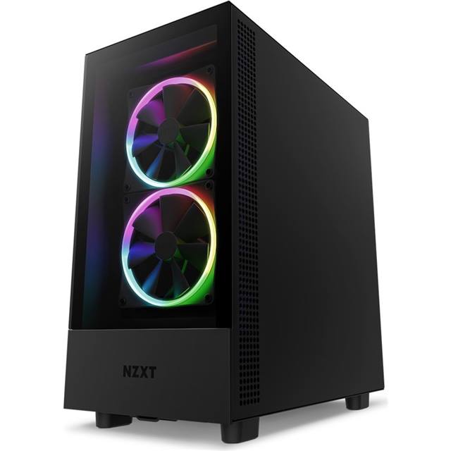 NZXT Boîtier d’ordinateur H5 Elite Noir mat