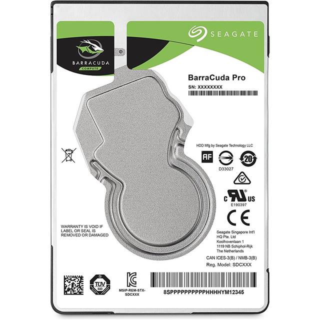 Seagate BarraCuda Mobile Pro - 1TB - 2.5", SATA, 7.2k, 128MB