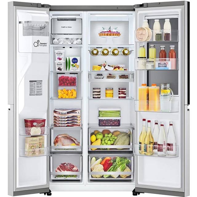 LG Foodcenter GSXV90BSDE Brushed Steel