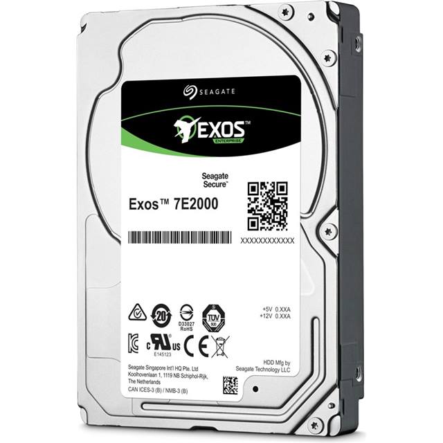 Seagate Exos 7E2000 - 2TB - 2.5", SATA, 7.2k, 128MB, 512e