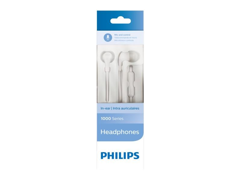 Philips écouteurs intra-auriculaires TAE1105WT/00 Blanc