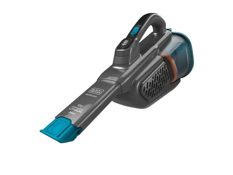 BLACK+DECKER Aspirateur à main sans fil 24 Wh 12 V Lithium Bleu/Titane