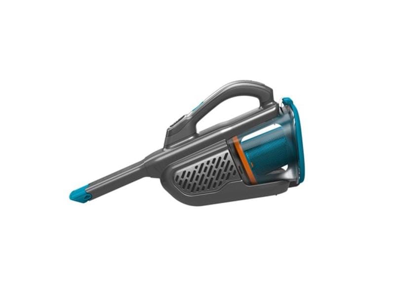 BLACK+DECKER Akku-Handsauger 36 Wh 18 V Lithium Titanium, Silber, Blau