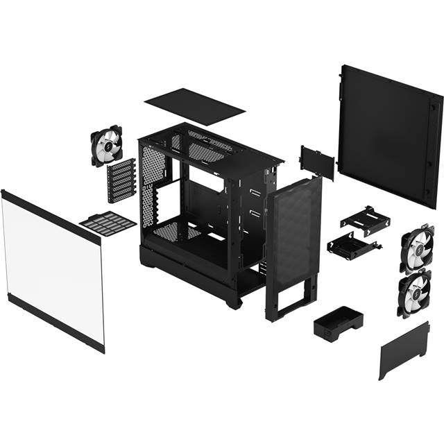 Fractal Design Boîtier d’ordinateur Pop Air RGB TG Noir