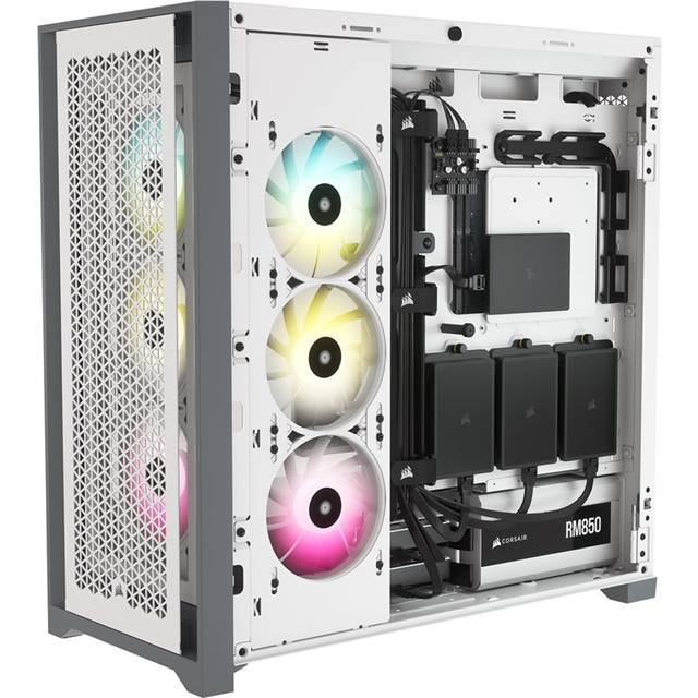 Corsair Boîtier d’ordinateur Midi Tower 5000D Airflow TG Blanc