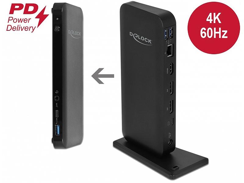 Delock Station d'accueil 87746 USB-C - HDMI/DP/LAN/USB