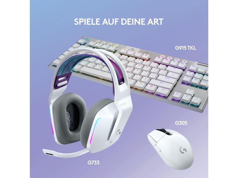 Logitech Écouteurs G733 Lightspeed Blanc