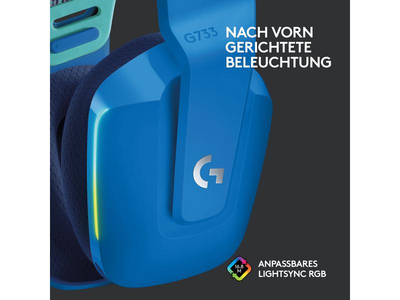 Logitech Écouteurs G733 Lightspeed Bleu