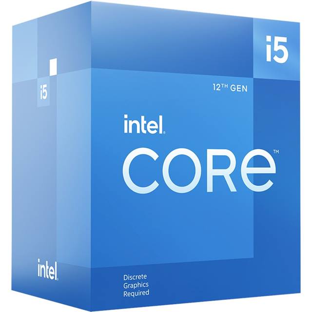 Intel Core i5-12400F (6C, 2,50 GHz, 18 Mo, en boîte)