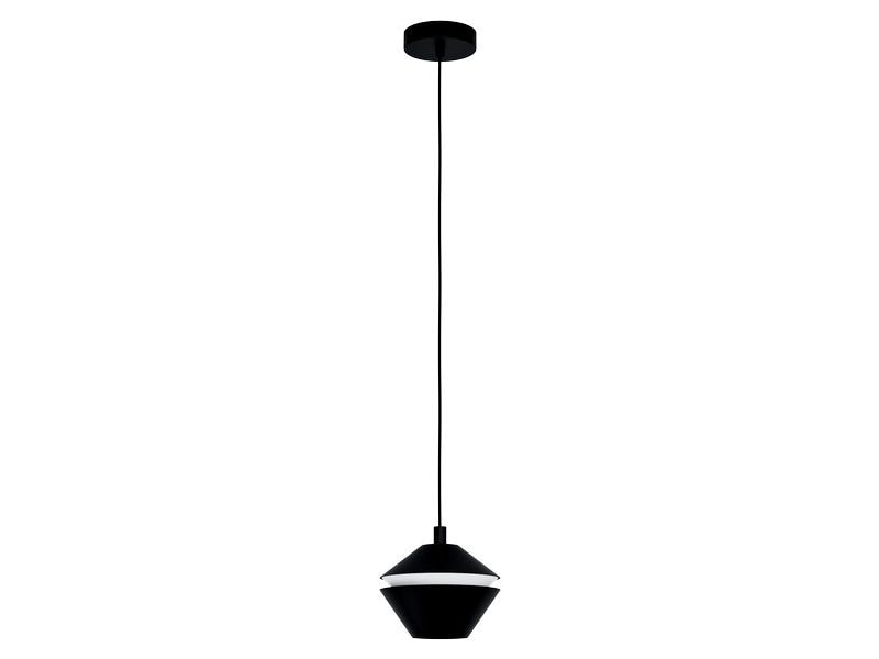 EGLO Leuchten Lampe suspendue PERPIGO 1x GU10, Noir/Blanc