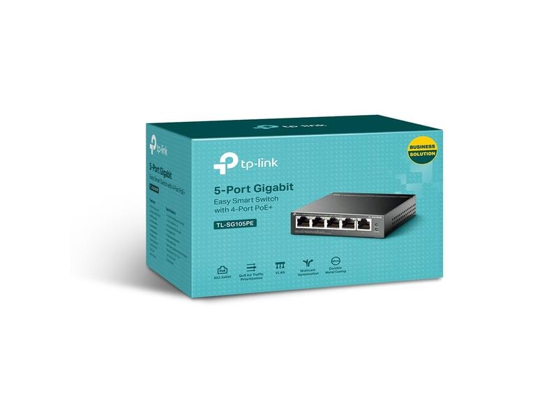 TP-Link PoE+ Switch TL-SG105PE 5 Port