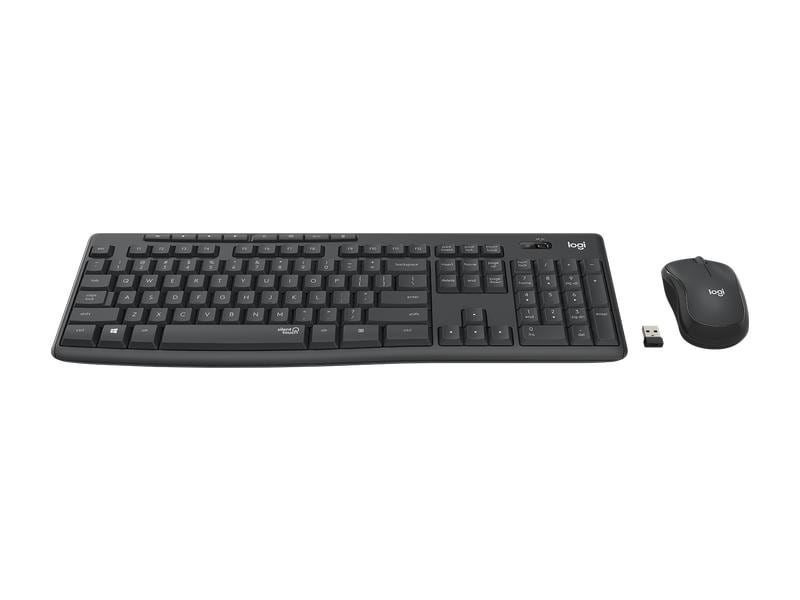 Logitech Ensemble clavier-souris MK295 Graphite Mise en page CH