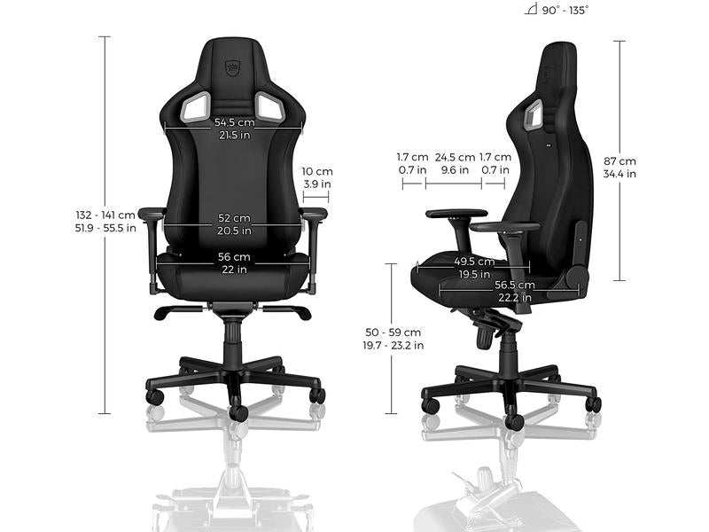 noblechairs Chaise de gaming EPIC Black Edition Noir