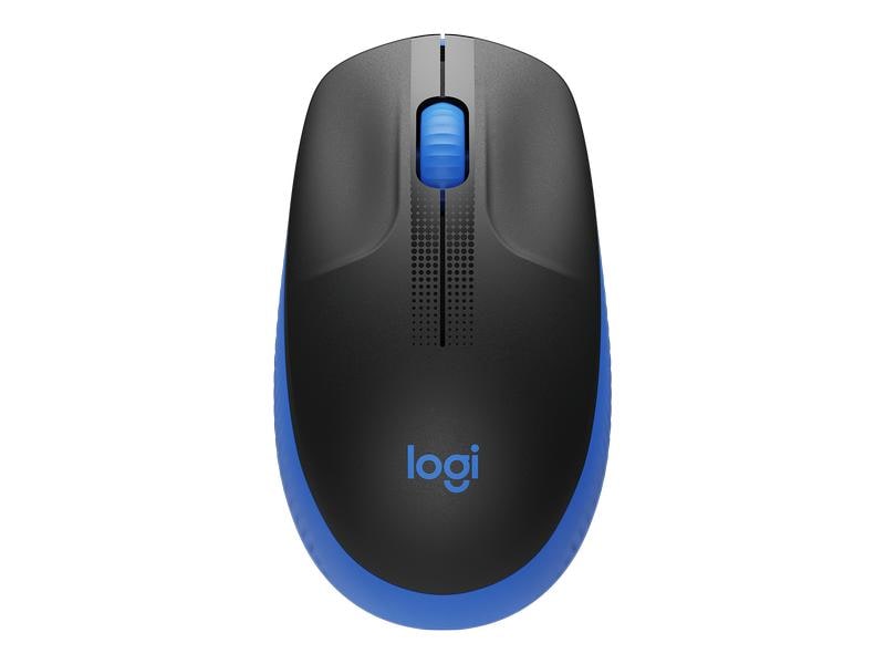 Logitech Maus M190 Blau/Schwarz, kabellos