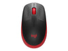 Logitech Souris M190 Rouge/Noir, sans fil