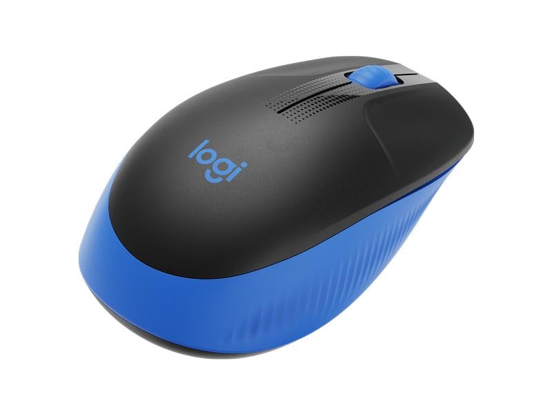 Logitech Maus M190 Blau/Schwarz, kabellos