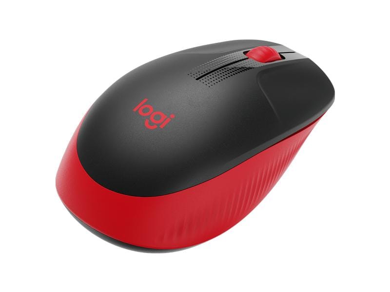 Logitech Souris M190 Rouge/Noir, sans fil