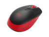 Logitech Souris M190 Rouge/Noir, sans fil