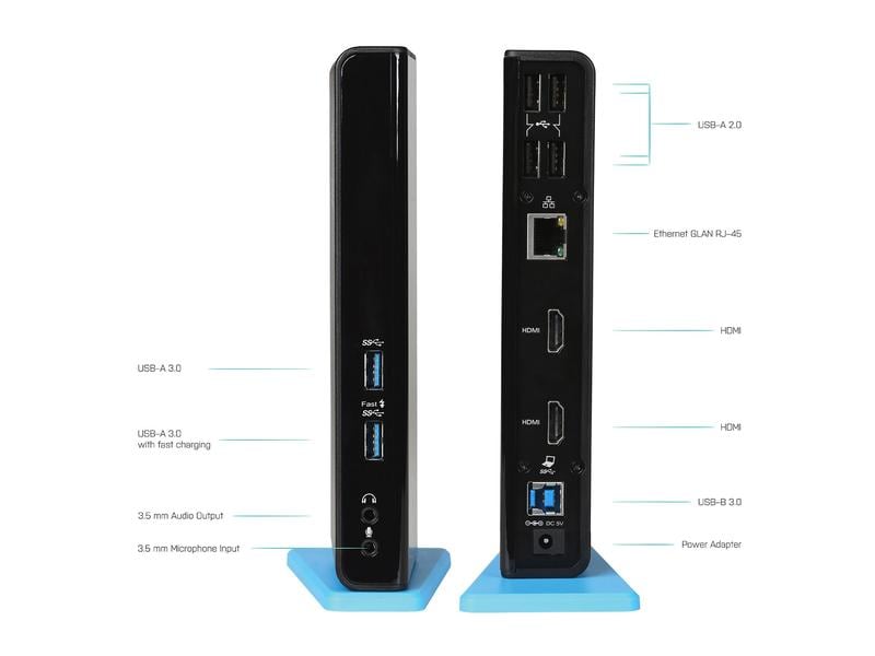 i-tec Station d'accueil USB-C/USB-A Dual HDMI