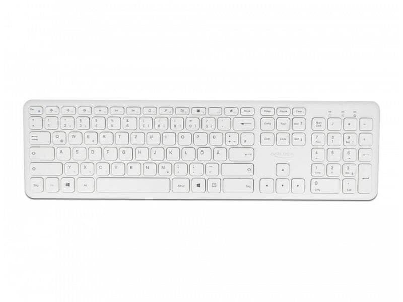 Delock Ensemble clavier-souris 12703 Wireless Blanc