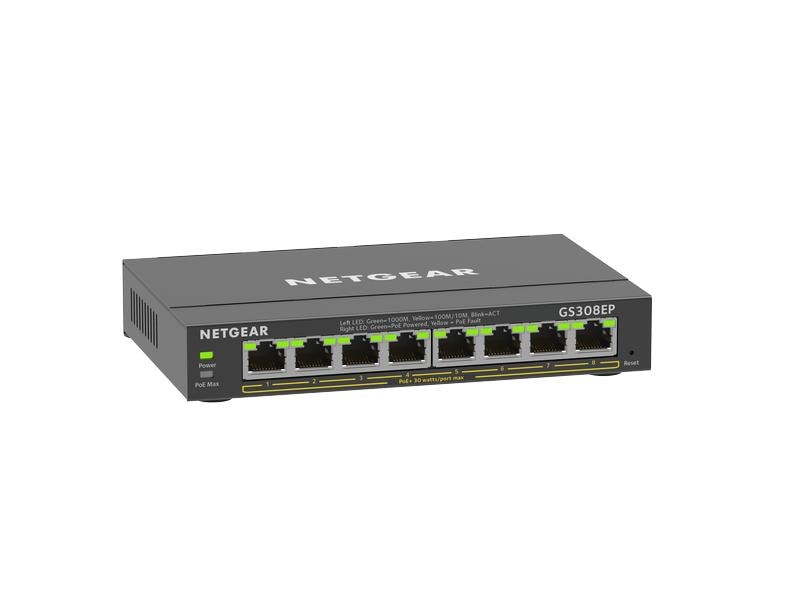 Netgear PoE+ Switch GS308EP-100PES 8 Port