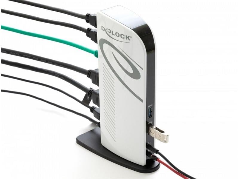 Delock Dockingstation USB-A/C – USB/LAN/2xHDMI Full-HD