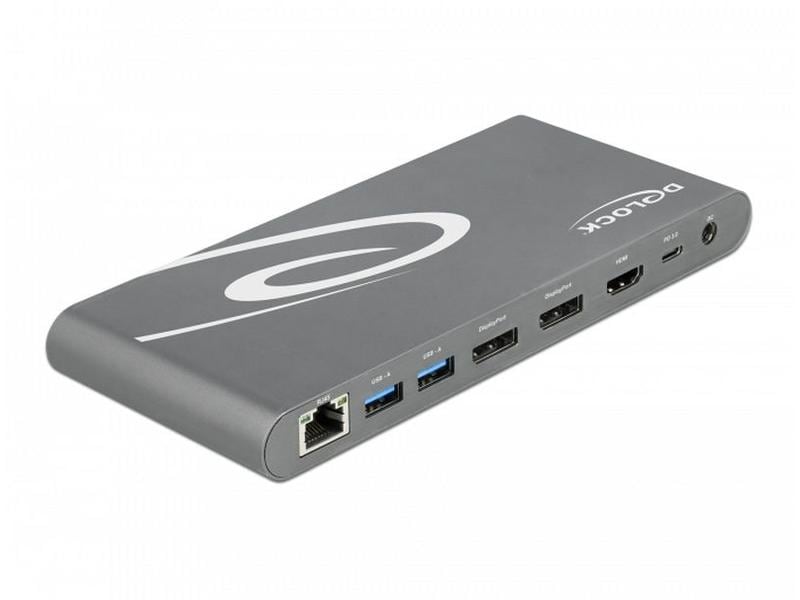 Delock Dockingstation USB-C – USB/SD/LAN/HDMI/DP PD 85W