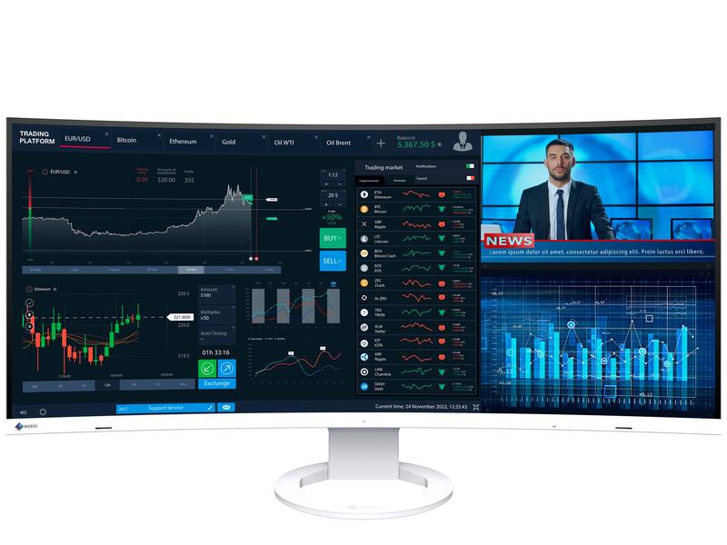 EIZO Moniteur EV3895 Swiss Edition Blanc