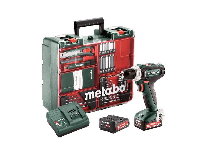 Metabo Akku-Bohrschrauber PowerMaxx BS 12 Set Kit