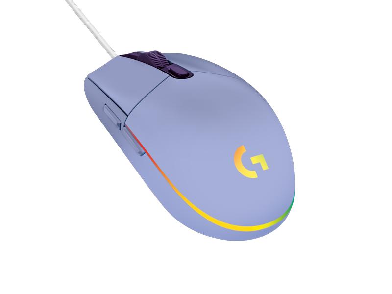 Logitech Souris de gaming G203 Lightsync Violet