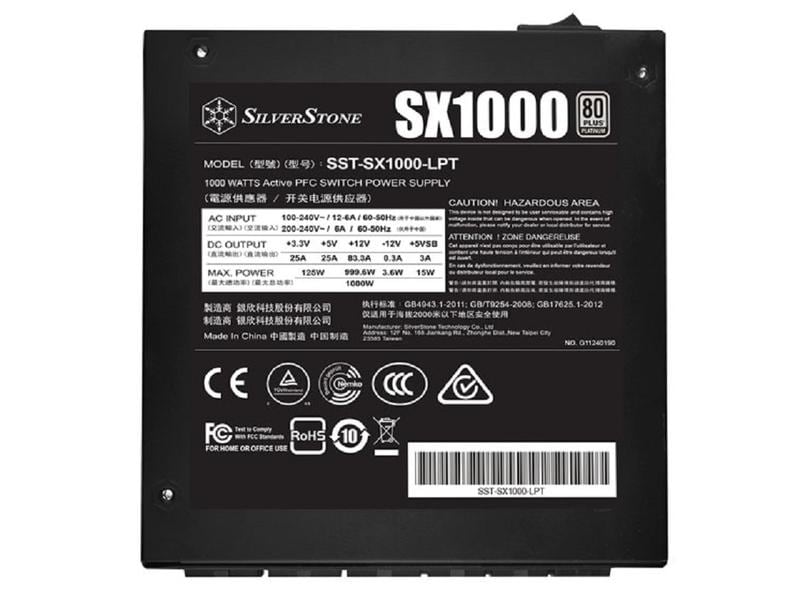 SilverStone Bloc d’alimentation SST-SX1000-LPT 1000 W