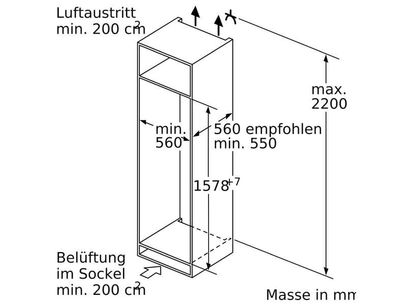 Siemens Einbaukühlschrank KI72LADE0H iQ500 hyperFresh