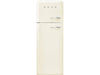 SMEG Kühl-Gefrierkombination FAB30LCR5 Creme