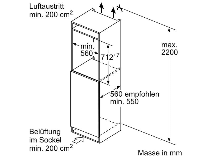 Bosch Einbaugefrierschrank GIV11ADE0 LowFrost