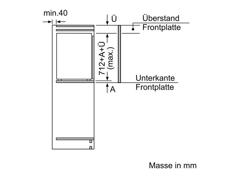 Bosch Congélateur encastré GIV11ADE0 Droite, Changeable