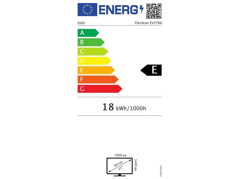 EIZO Moniteur EV2760-Swiss Edition Blanc