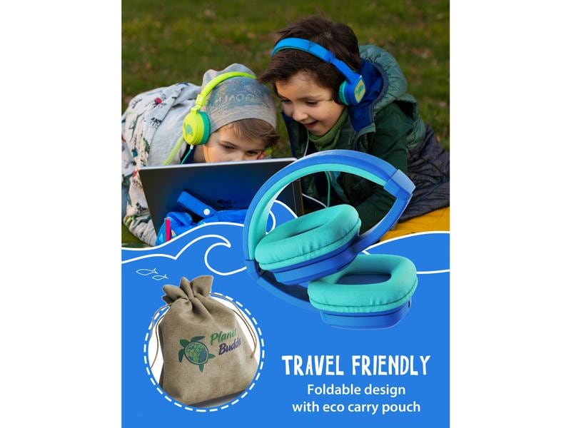 Planet Buddies Casques extra-auriculaires DIY Bleu; Turquoise