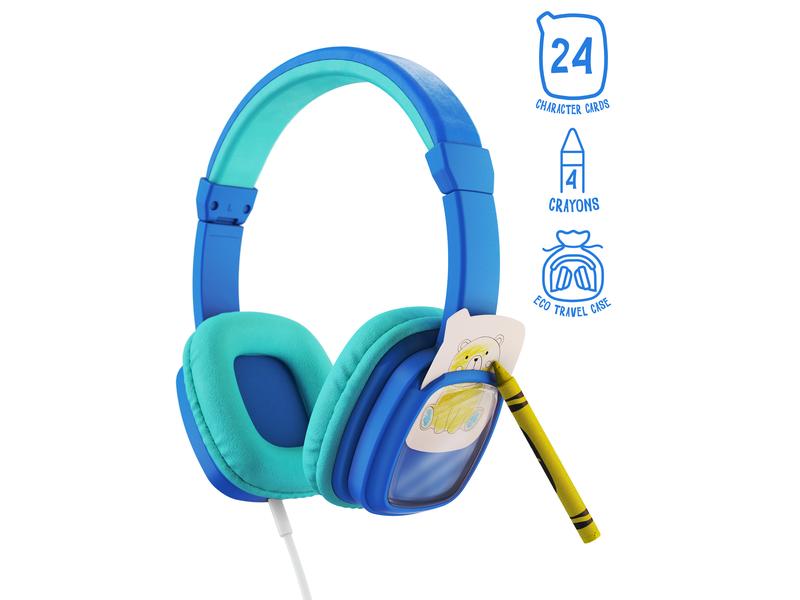 Planet Buddies Casques extra-auriculaires DIY Bleu; Turquoise