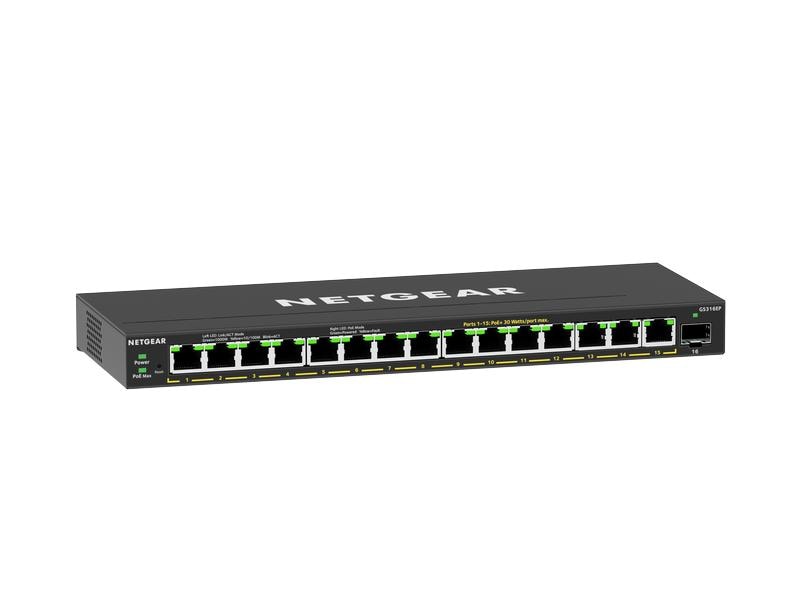 Netgear PoE+ Switch GS316EP-100PES 16 Port