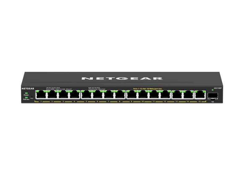 Netgear PoE+ Switch GS316EP-100PES 16 Port