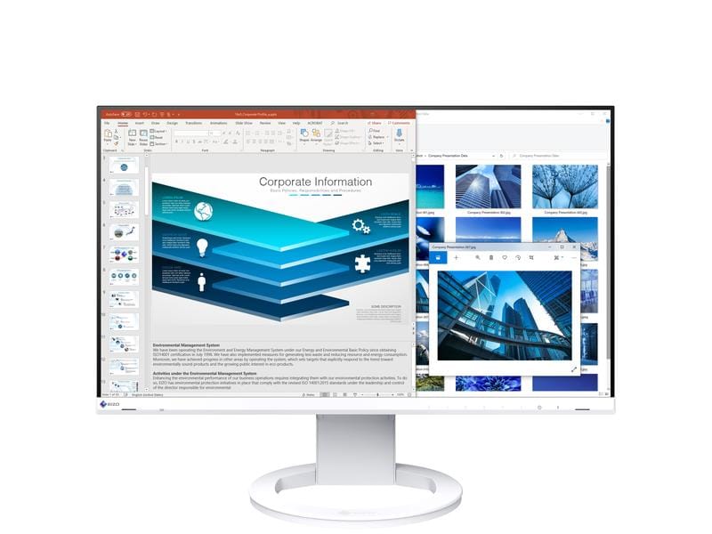 EIZO Moniteur EV2480-Swiss Edition Blanc