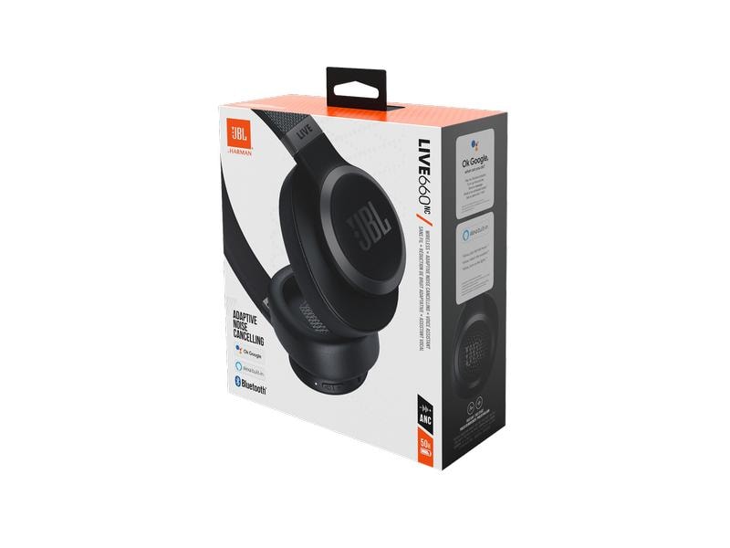 JBL Wireless Over-Ear-Kopfhörer LIVE 660NC Schwarz