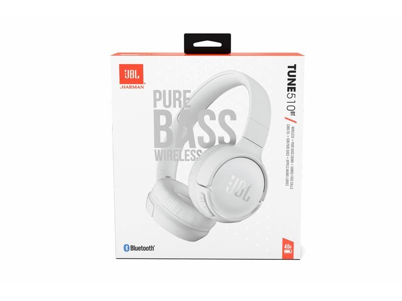 JBL Wireless On-Ear-Kopfhörer TUNE 510 BT Weiss