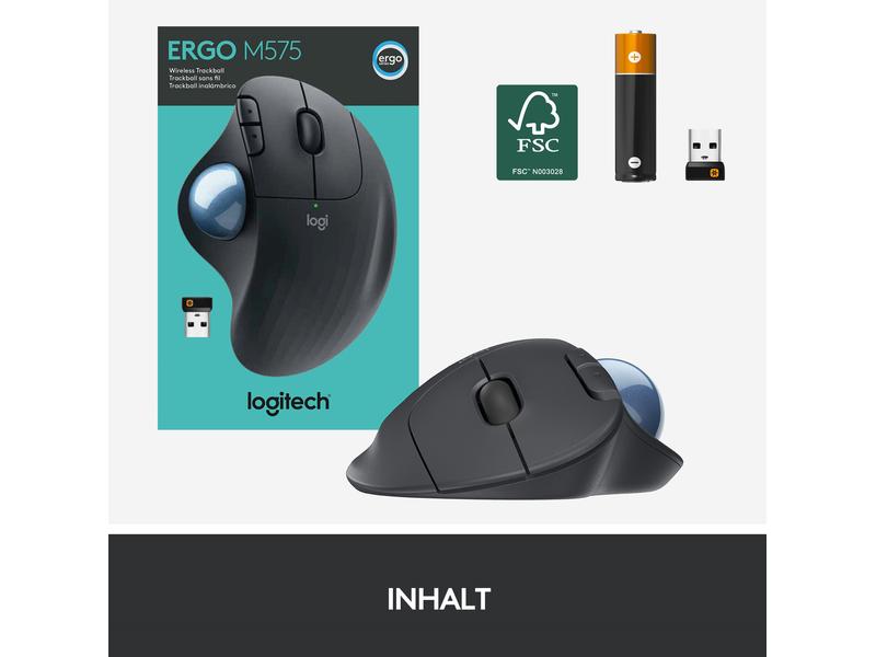 Logitech Trackball Ergo M575 Wireless Graphite