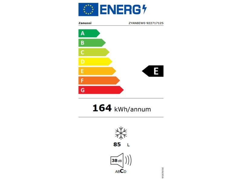 Zanussi by Electrolux Congélateur ZYAN8EW0 Droite, Changeable