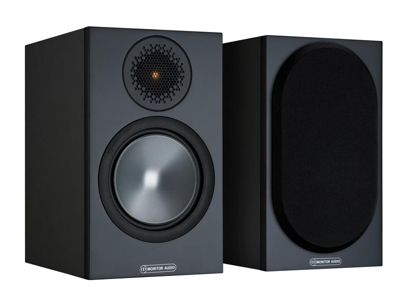 Monitor Audio Regallautsprecher Paar Bronze 50 Schwarz